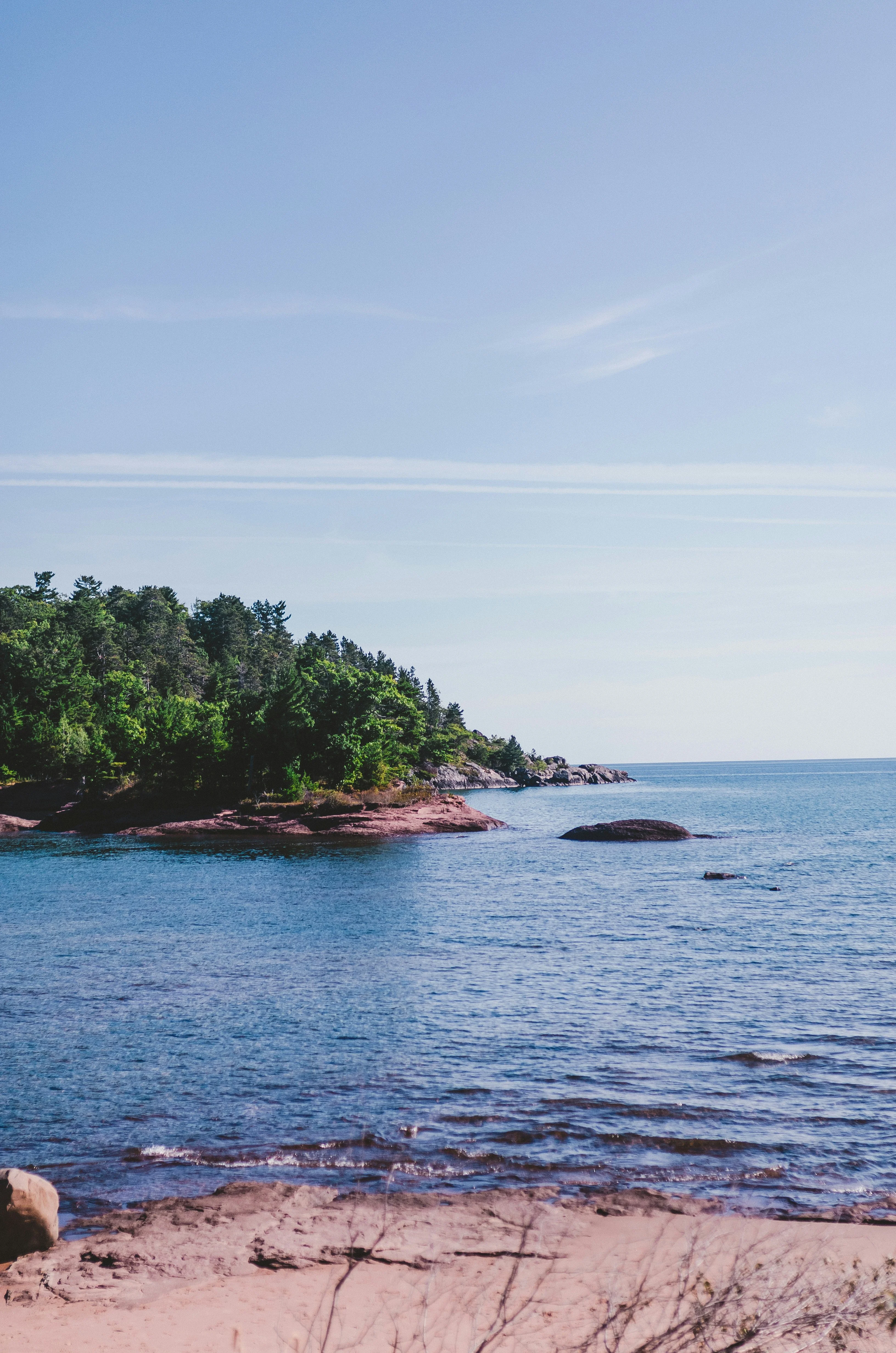 Michigan lake landscape background